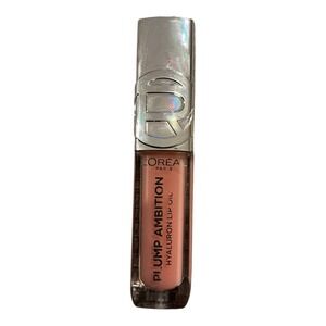 L'Oreal Paris - Plump Ambition Hyaluron Lip Oil - Milky Nude 201